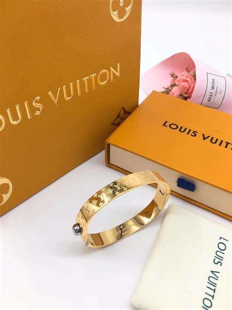 louis vuitton bangle gold|louis vuitton gold bracelets.